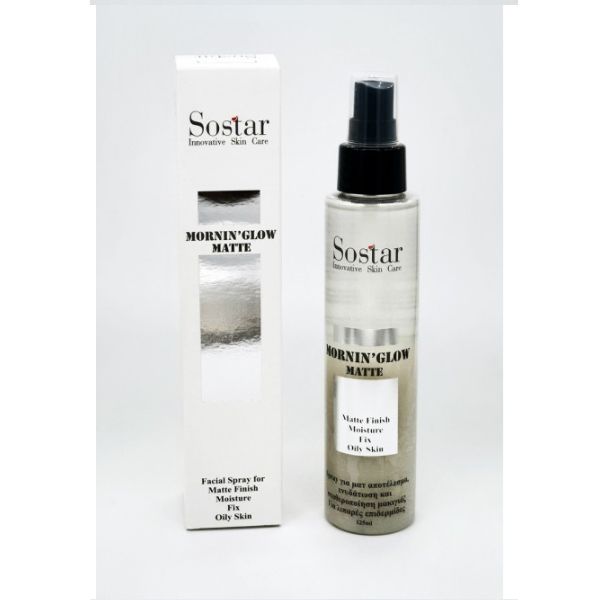 Sostar Spray Matte Moisturizing & Makeup Stabilization Silver 125ml