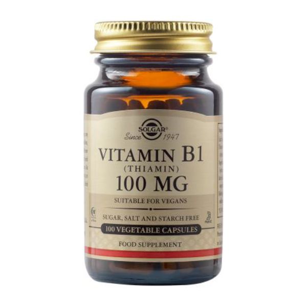 Solgar Vitamin B1 (Thiamin) 100mg 100 Vegetable Capsules