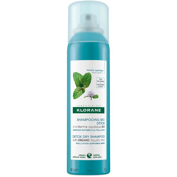 Klorane Detox Dry Shampoo with Organic Aquatic Mint 150ml