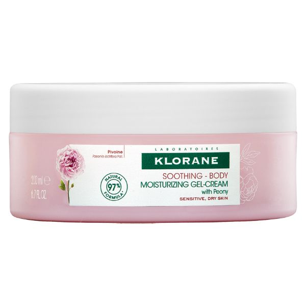 Klorane Soothing Body Moisturizing Gel-Cream with Peony 200ml