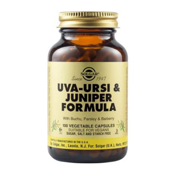 Solgar Uva Ursi & Juniper Formula 100 φυτικές κάψουλες