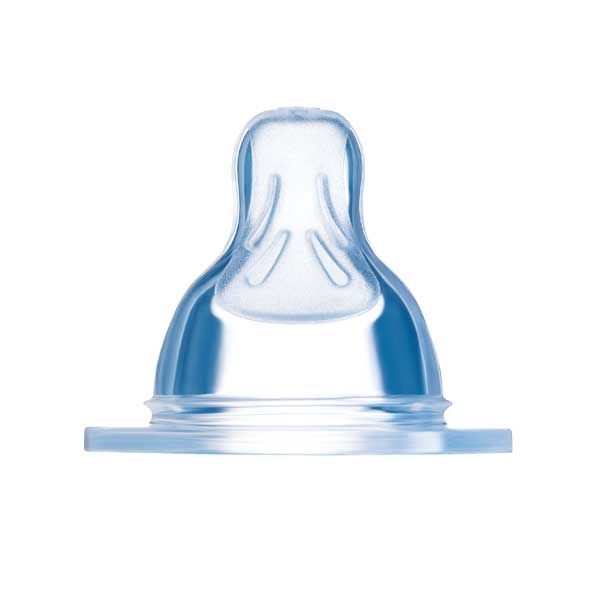 Mam Silicone Baby Bottle Teats 2m+ 2pieces