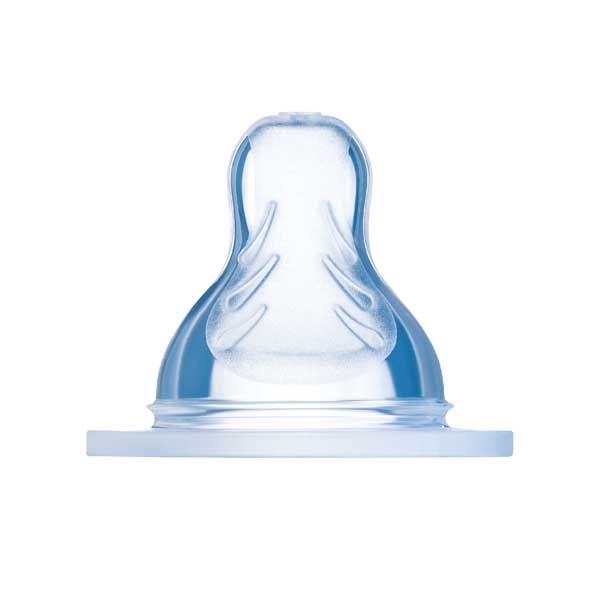 Mam Silicone Baby Bottle Teats 4m+ 2pieces