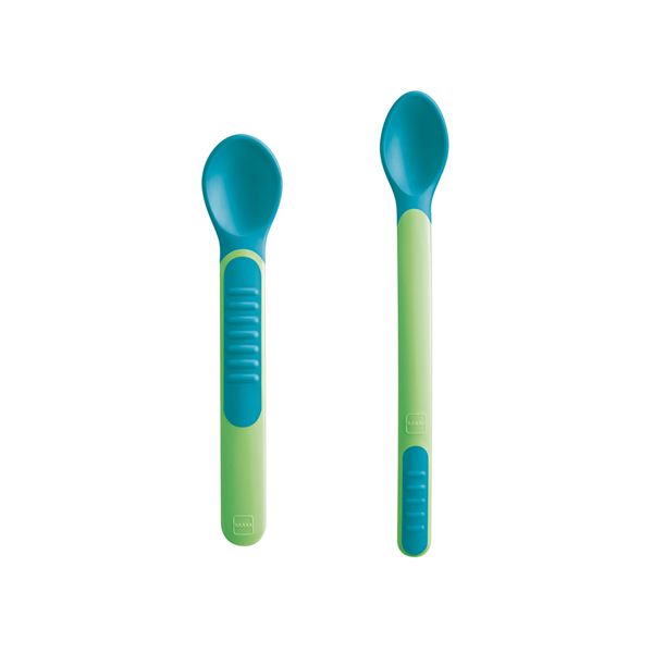 Mam Heat Sensitive Spoons & Cover Θερμοευαίσθητα Κουταλάκια Με Θήκη 6m+ 2τμχ