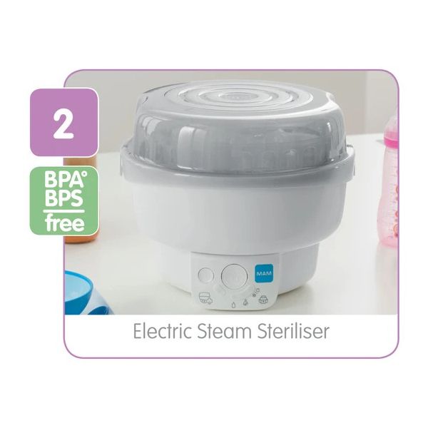 Mam Electric Sterilizer & Bottle Warmer Ηλεκτρικός Αποστειρωτής & Θερμαντήρας Μπιμπερό 6 σε 1