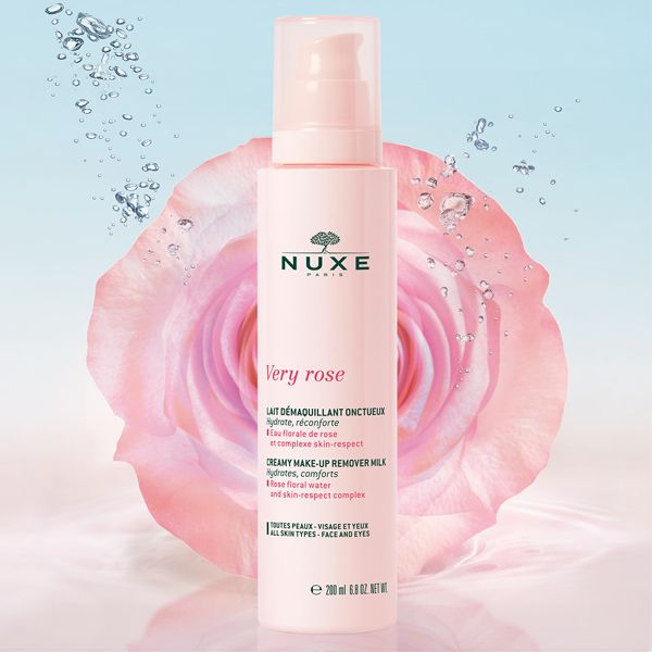 Nuxe Very Rose Creamy Make-Up Remover Milk Κρεμώδες Γαλάκτωμα Ντεμακιγιάζ Προσώπου/Ματιών 200ml