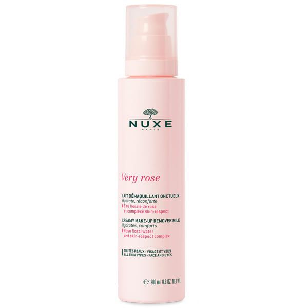 Nuxe Very Rose Creamy Make-Up Remover Milk Κρεμώδες Γαλάκτωμα Ντεμακιγιάζ Προσώπου/Ματιών 200ml