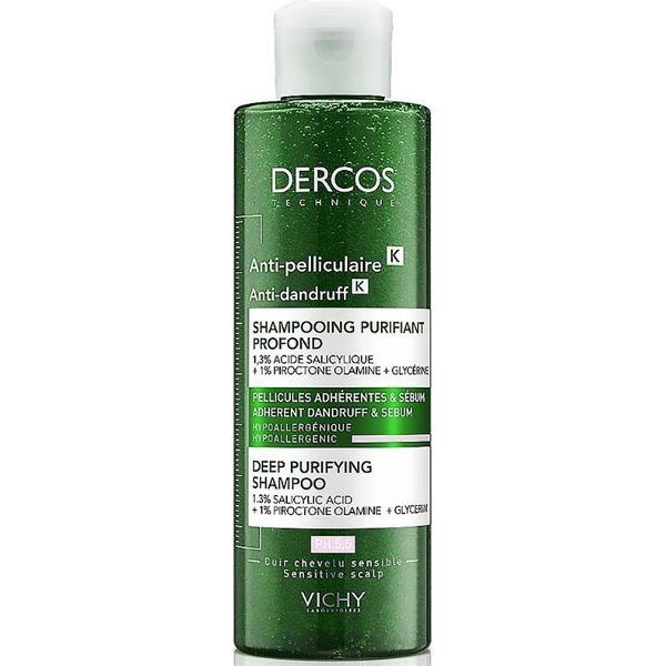 Vichy Dercos Anti-Dandruff K, Σαμπουάν Κατά Της Επίμονης Πυτιρίδας pH5.5 250ml