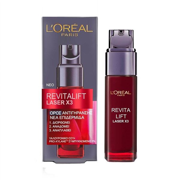 L'oreal Paris Revitalift Laser Renew Ορός Σύσφιξης Προσώπου Με Υαλουρονικό Οξύ & Proxylane 30ml