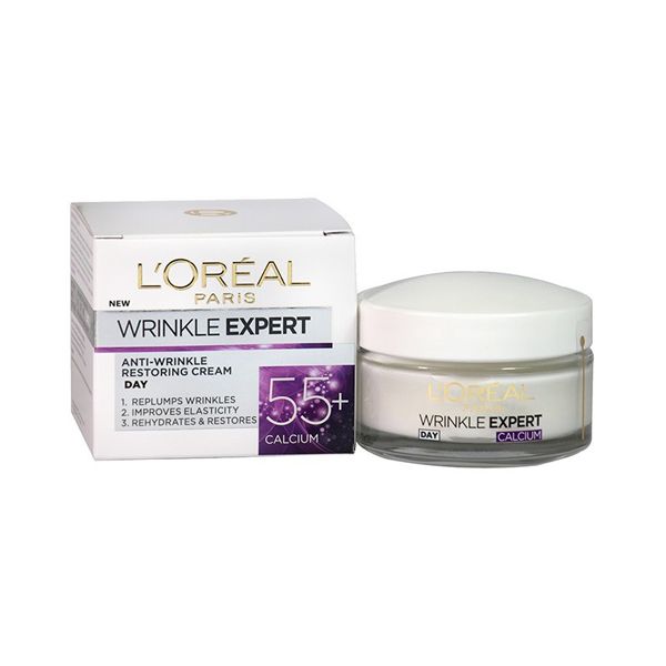 L'oreal Wrinkle Expert Κρέμα Ημέρας Προσώπου Κατά Της Χαλάρωσης, Για Ώριμες Επιδερμίδες 55+ 50ml