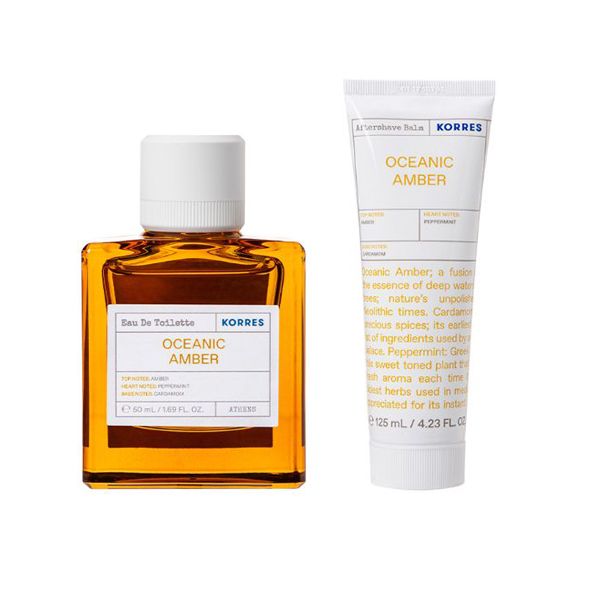 Korres Oceanic Amber Eau De Toilette Για Τον Άντρα 50ml & Oceanic Amber Aftershave Balm 125ml