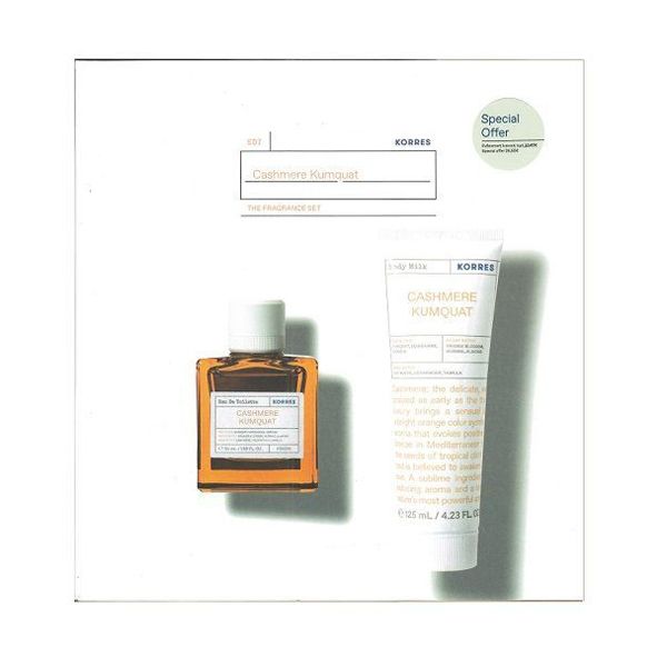 Korres Cashmere Kumquat Eau De Toilette Για Την Γυναίκα 50ml & Cashmere Kumquat Γυναικείο Γαλάκτωμα Σώματος 125ml