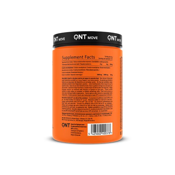 QNT Move Creatine Monohydrate Μονοϋδρική Κρεατίνη για Έντονη Προπόνηση με Γεύση Vanilla 800 gr