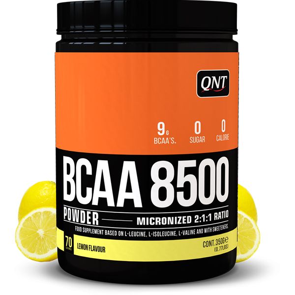 QNT BCAA 8500 Συμπλήρωμα Διατροφής Με Γεύση Λεμόνι Για Μυϊκή Συντήρηση & Απόδοση 350g