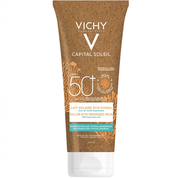 Vichy Capital Soleil Αντηλιακό Γαλάκτωμα Προσώπου/Σώματος Spf50+ Εco Pack 200ml