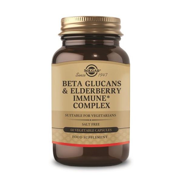 Solgar Beta Glucans & Elderberry Immune Complex 60 Veg. Caps