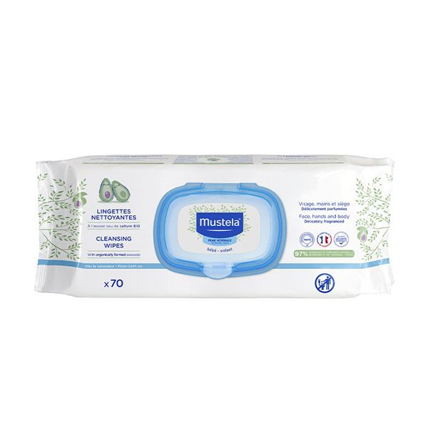 Mustela Bebe Μωρομάντηλα Καθαρισμού 0m+ 70 τμχ