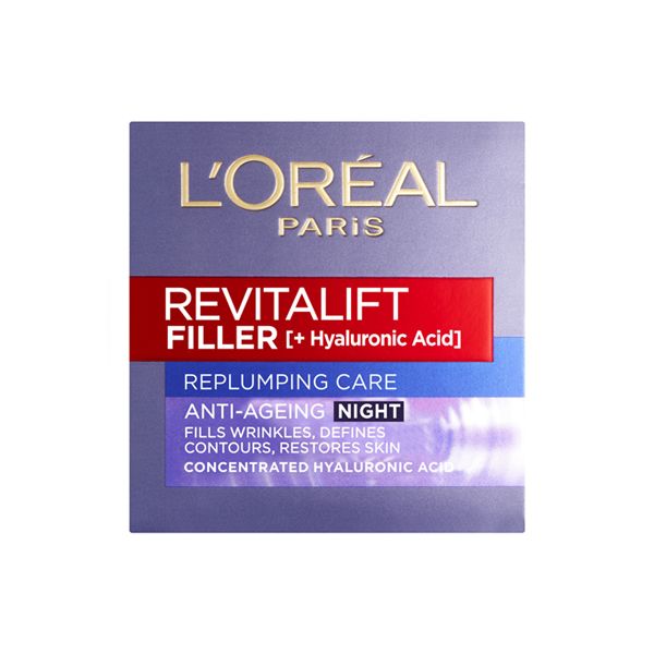 L'Oreal Paris Revitalift Filler Renew Συσφικτική Κρέμα Νυκτός με Υαλουρονικό Οξύ 50ml