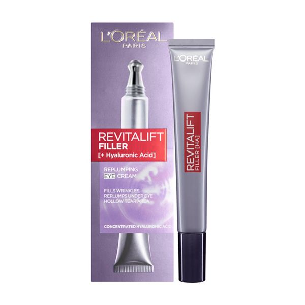 L'Oreal Paris Revitalift Filler Renew Αντιγηραντική & Συσφικτική Κρέμα Mατιών με Υαλουρονικό Οξύ 15ml