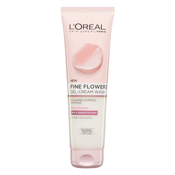 L'Oreal Paris Fine Flowers Gel Καθαρισμού Για Ξηρή & Ευαίσθητη Επιδερμίδα 150ml