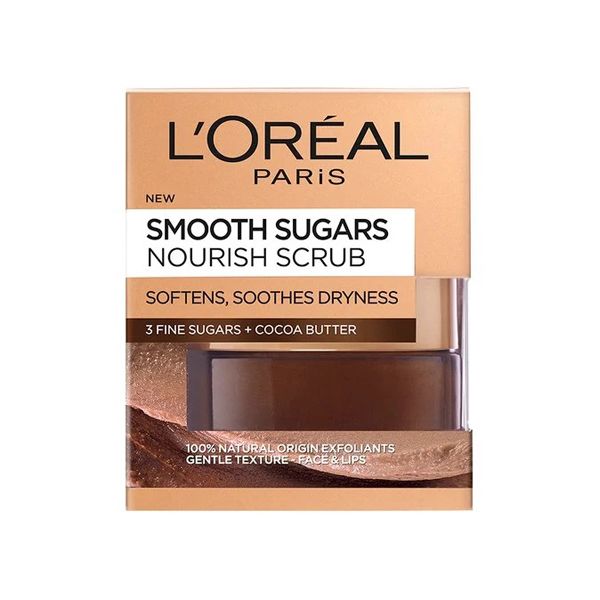 L'oreal Paris Smooth Sugars Nourish Scrub Προσώπου για Θρέψη 50ml