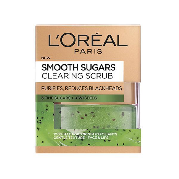 L'oreal Paris Smooth Sugars Clearing Scrub Προσώπου Για Φρέσκια, Λαμπερή & Απαλή Επιδερμίδα 50ml