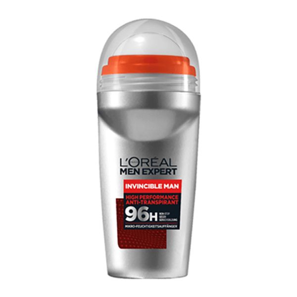 L'Oreal Paris Men Expert Invincible Roll-On Αποσμητικό Με 96ωρη Δράση 50ml