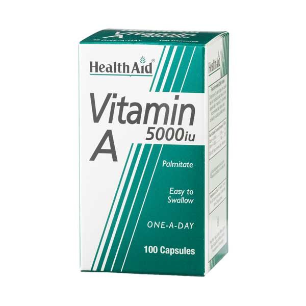 Health Aid Vitamin A 5000iu 100 κάψουλες