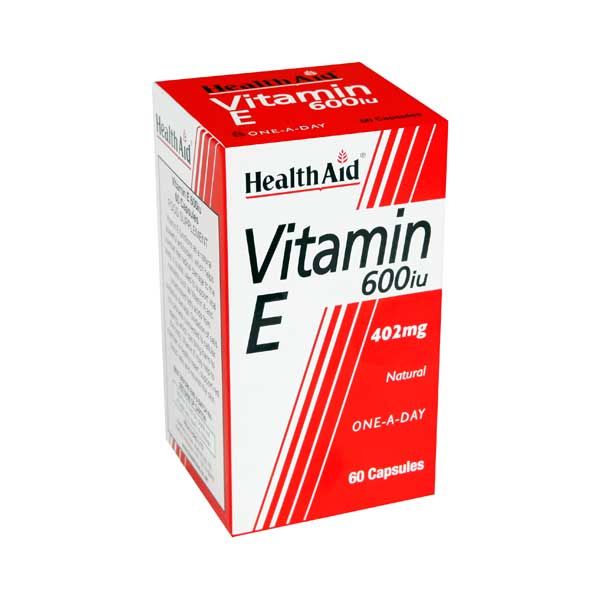 Health Aid Vitamin E 600IU 402mg 60 Capsules