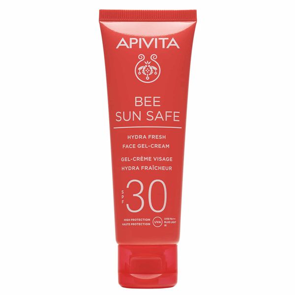 Apivita Bee Sun Safe Αντηλιακή Ενυδατική Κρέμα-Τζελ Προσώπου Με Θαλάσσια Φύκη & Πρόπολη Spf30 50ml