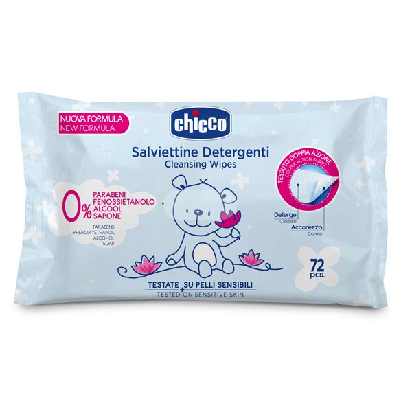 Chicco Baby Moments Απαλά Μωρομάντηλα Καθαρισμού 0m+ 72τμχ