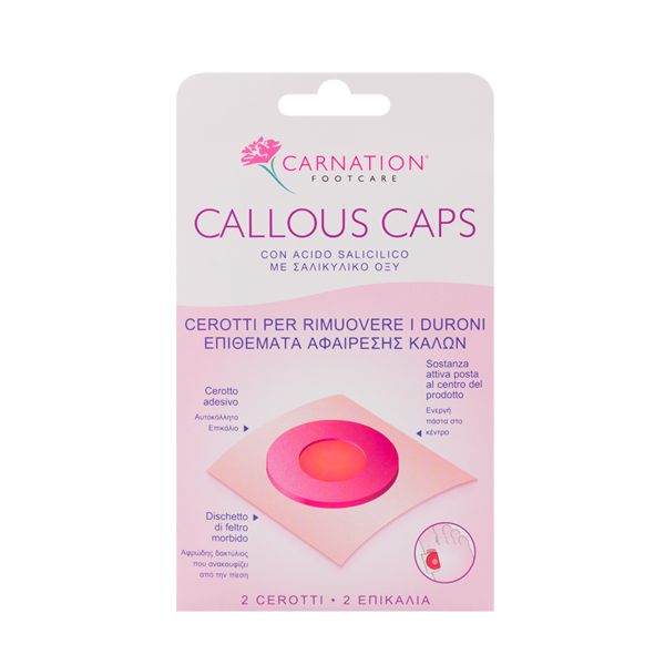 Carnation Callous Caps Επιθέματα Αφαίρεσης Κάλων με Σαλικυλικό Οξύ 2τμχ