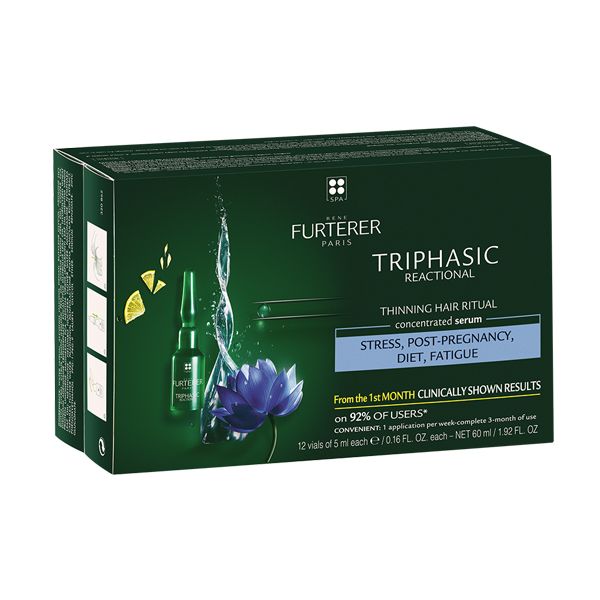 René Furterer Triphasic Serum Reactional Αγωγή Κατά της Αντιδραστικής Τριχόπτωσης 12*5ml