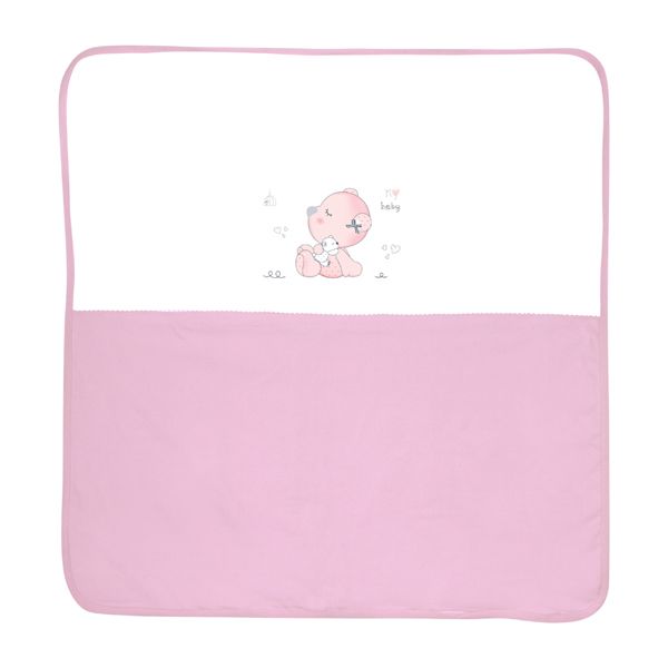 Lorelli Jersey Diaper Za Za Βρεφική Πάνα Αλλάγματος Pink 90x90cm