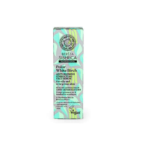 Bereza Siberica Polar White Birch Anti Blemish Correcting Serum for Oily & Acne Prone Skin 30ml