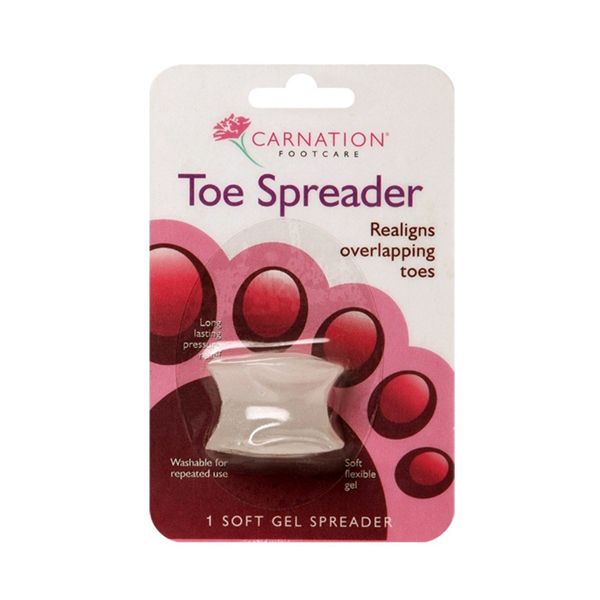 Carnation Toe Speader Μαλακό Διαχωριστικό για το Μεγάλο Δάχτυλο του Ποδιού 2τμχ