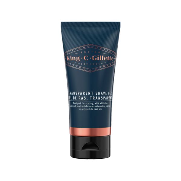 Gillette King • C • Transparent Shave Gel Διάφανο Τζελ Ξυρίσματος 150ml
