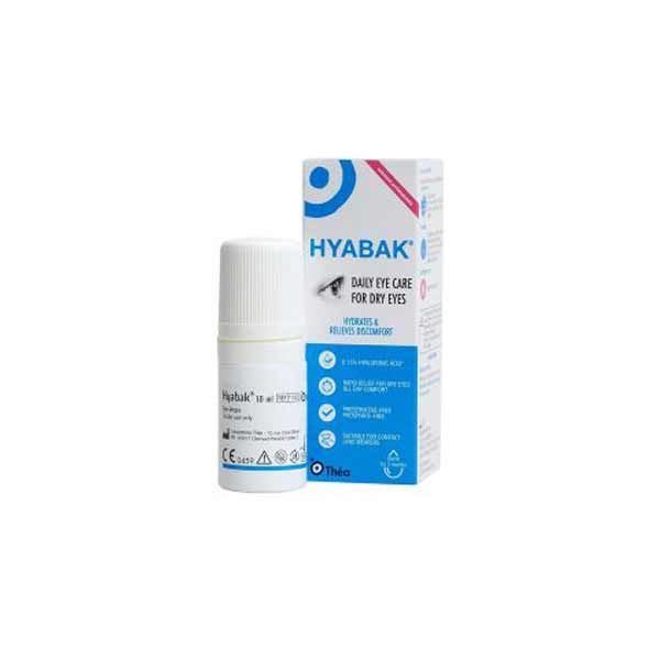 Thea Hyabak Οφθαλμικές Σταγόνες με   0,15%  Υαλουρονικό Νάτριο 10ml