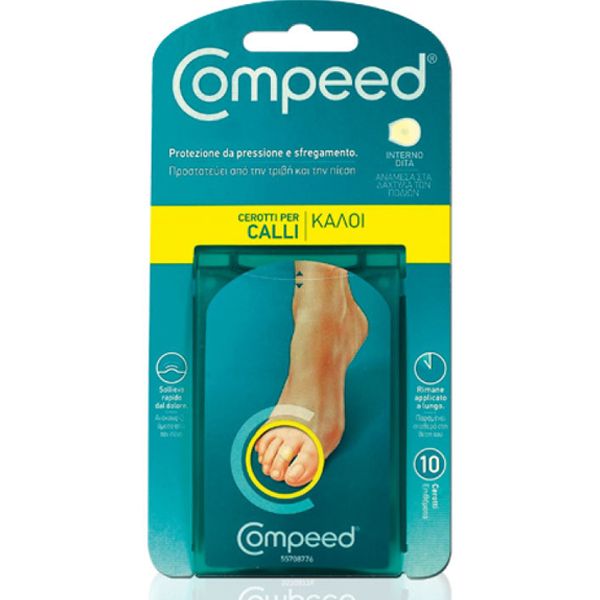 Compeed Corn Between Toes Επιθέματα για Κάλους Ανάμεσα στα Δάχτυλα των Ποδιών Μεσαία 10τμχ