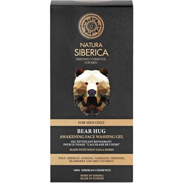 Natura Siberica Men Bear Hug Ανδρικό Τζελ Προσώπου Καθαρισμού για Όλες τις Επιδερμίδες 150ml