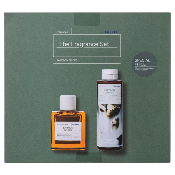 Korres The Fragrance Set με Αφρόλουτρο Saffron Spices 250ml & Saffron Spices Ανδρική Κολώνια Eau De Toilette 50ml