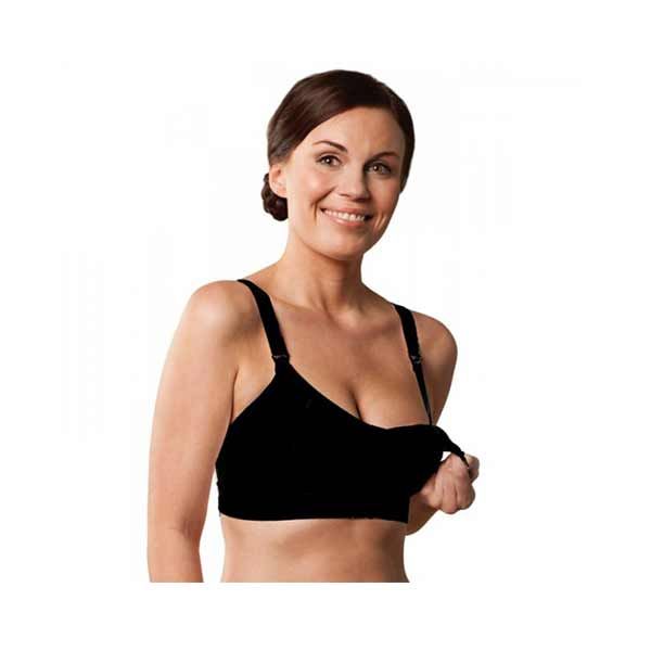 Carriwell Seamless Maternity & Nursing Bra Black M