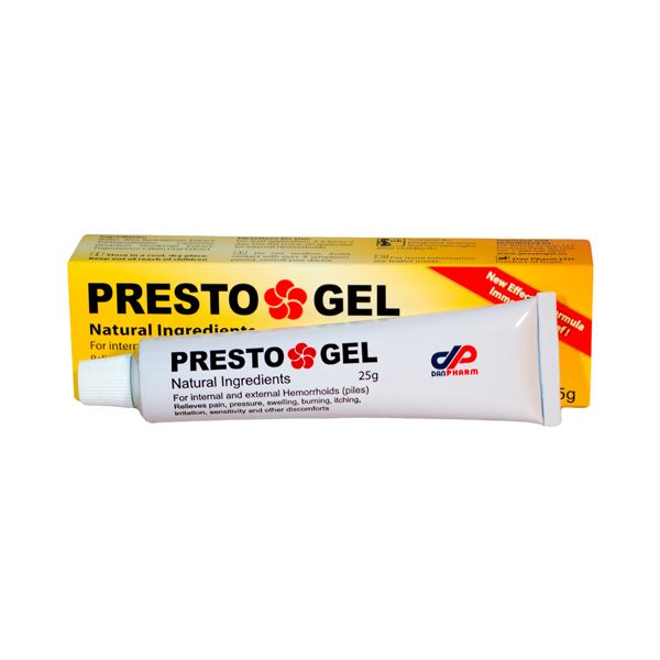 Presto Gel For Instant Relief From Hemorrhoids 25g