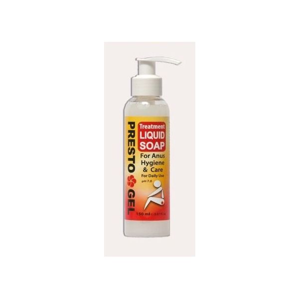 Presto Gel Soap pH7.0 Σαπούνι Καθαρισμού για Αιμορροΐδες 150ml