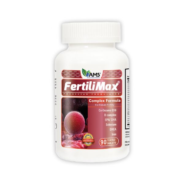AMS Fertilimax Complex Formula Συμπλήρωμα Διατροφής για την Ενίσχυση της Γυναικείας Γονιμότητας 90tabs