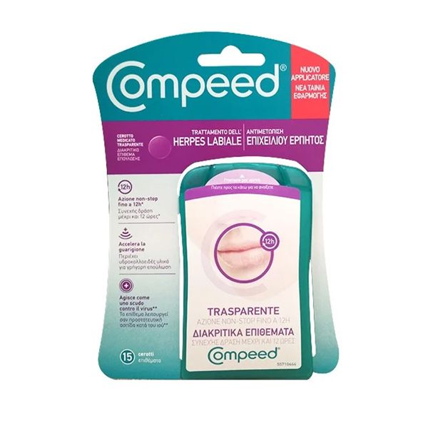 Compeed Cold Sore (Herpes) Discreet Healing Patch 15pcs