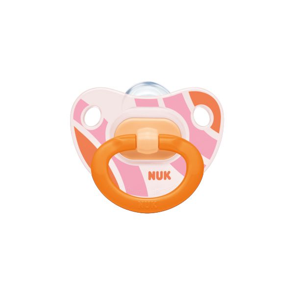 Nuk Classic Happy Days Πιπίλα Σιλικόνης 6-18m (Διάφορα Χρώματα & Σχέδια) 1τμχ