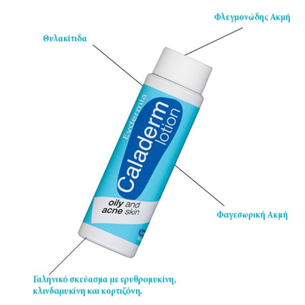 Evdermia Caladerm Λοσιόν Προσώπου για Λιπαρές Επιδερμίδες με Τάση Ακμής 200ml