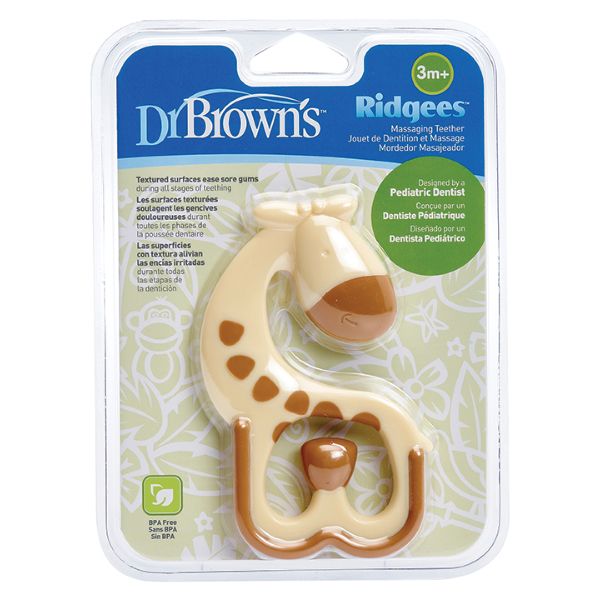 Dr Brown's Μασητικός Κρίκος Οδοντοφυΐας Καμηλοπάρδαλη 3m+ 1τμχ