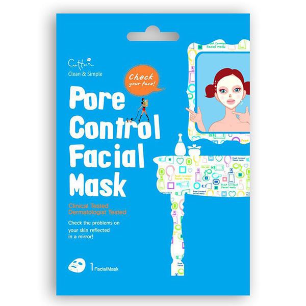 Cettua Clean & Simple Pore Control Mask 1pcια Σύσφιγξη των Πόρων της Επιδερμίδας 1τμχ